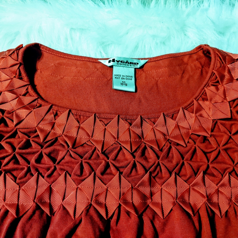 Nygard Collection Size M 10/12 Red Top - Picture 3 of 3